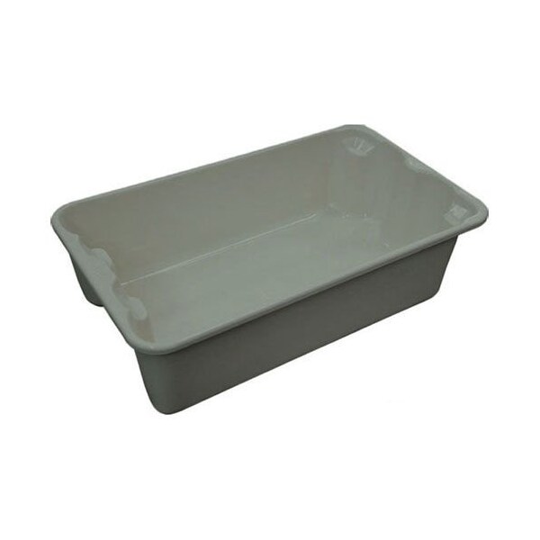Molded Fiber Glass Tray Co Stack & Nest Storage Tote, 17-7/8 in L x 5 in H, Gray, Fiberglass 7802085172 - main